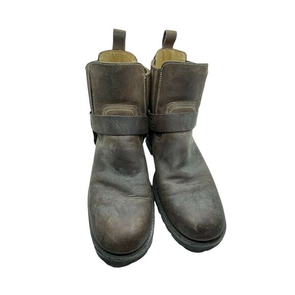 Vintage GBX Mens Dorado Brown Leather Round Toe Ankle Biker Boots Size 10.5 D main image 7